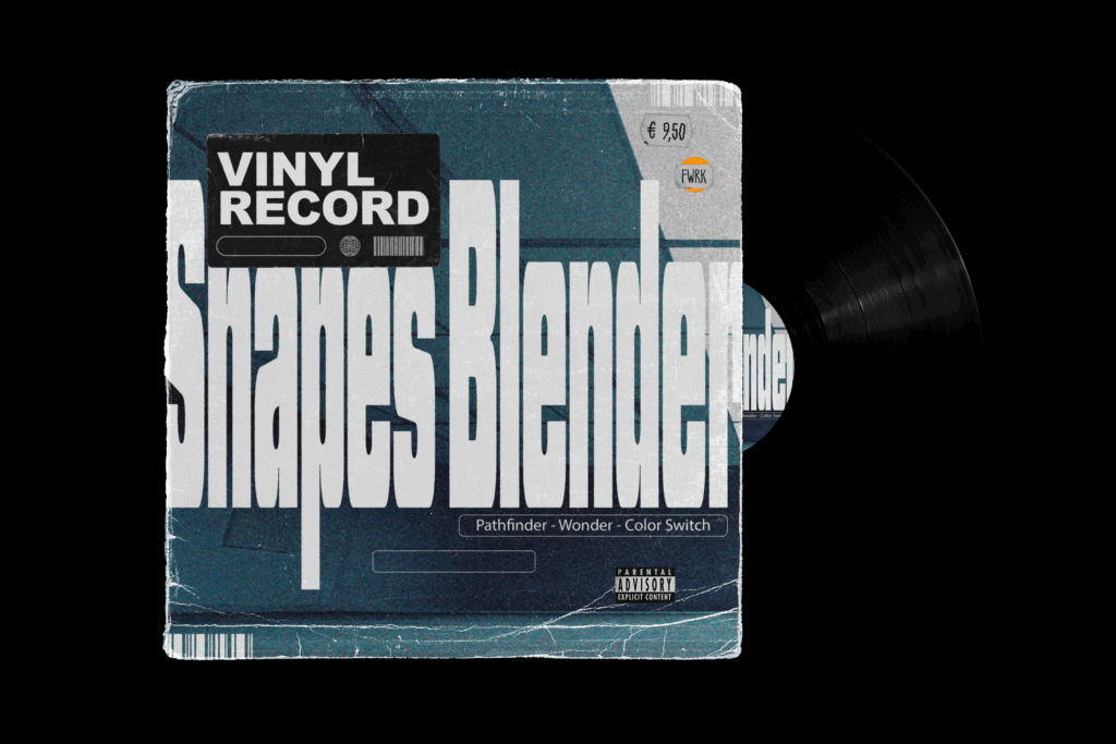 Shapes Blender Vinyl Vinyl record with shapes blender cover art